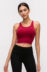 Criss Cross Back Sports Bra Top - Shah S. Sahota